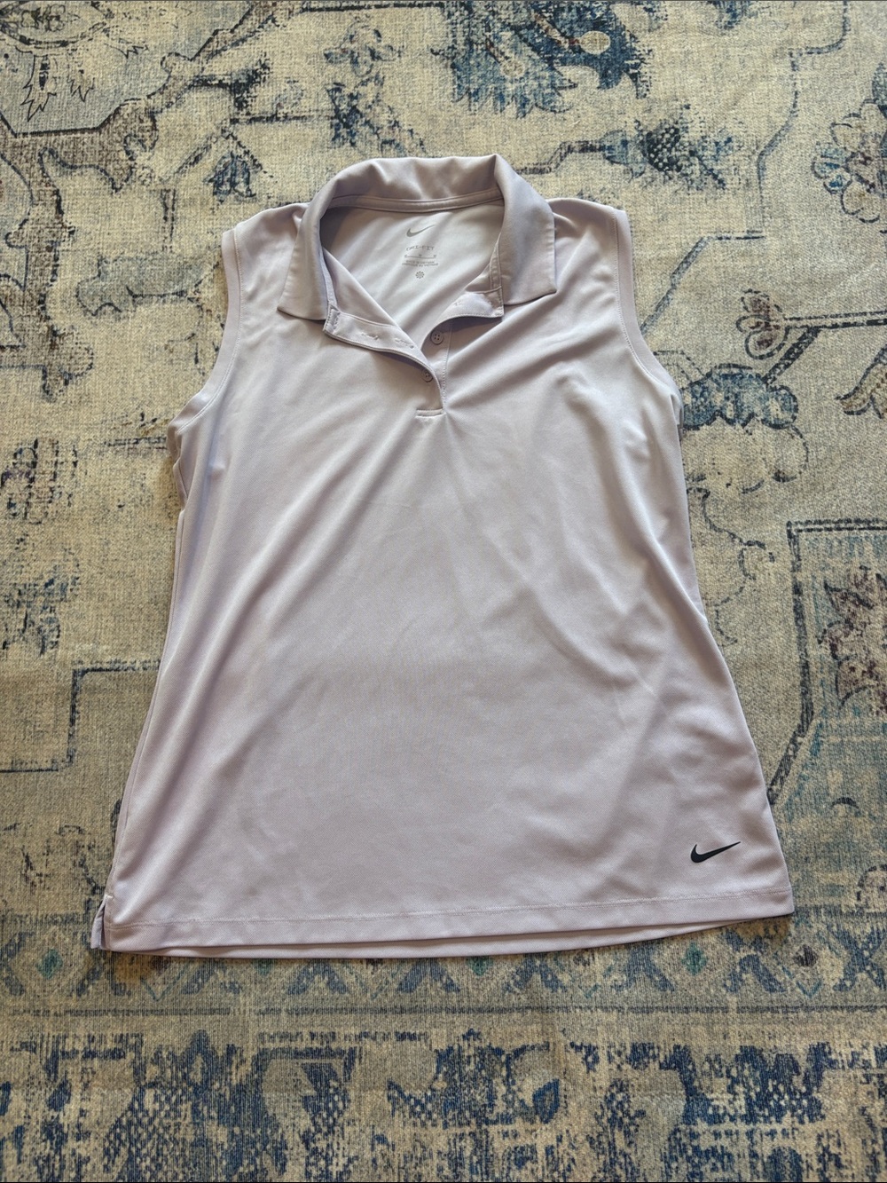 Nike Women’s Sleeveless Polo Tank Top - Light Lavender